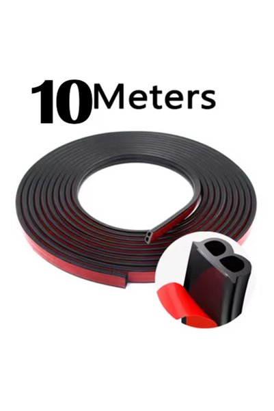 Choice Black 10M B Zhu 5/10/20M Car Door Seal Strip Rubber Double Layer Seali...