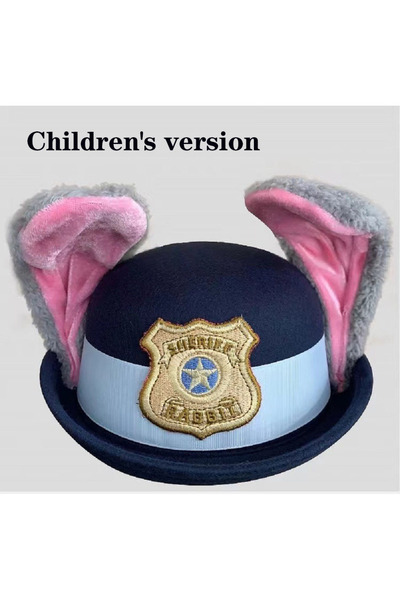 Choice Head Size 54cm cute Cosplay Hot New Hat Rabbit Bowler Hat Police Offic...