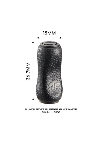 Choice BLACK SMALL HAUTTON 1pc Soft Rubber Fishing Reel Handle Knob 6G 7G Wit...