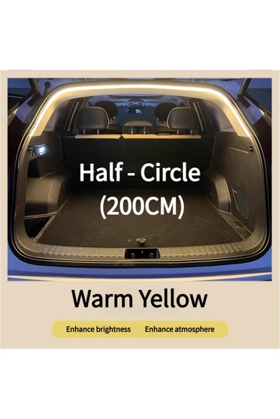 Choice Yellow 200cm Car Trunk Ambient Light Strip for Suv Flexible PVC Automa...