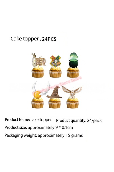 Choice 24pcs Cupcake topper Academy Magics Birthday Party Decoration Harries ...