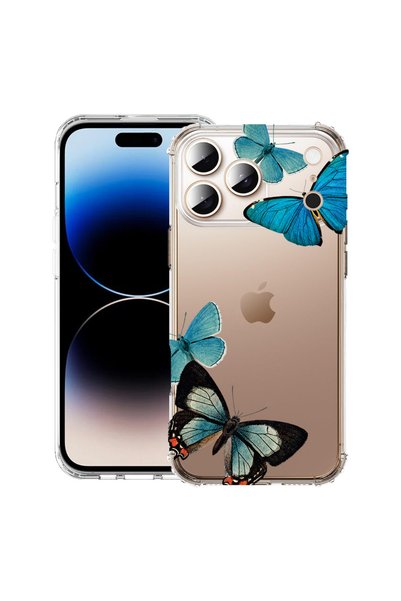 bestcase Husă anti-șoc pentru Apple iPhone 18 Pro |   iPhone 17 Pro, Fluturi ...