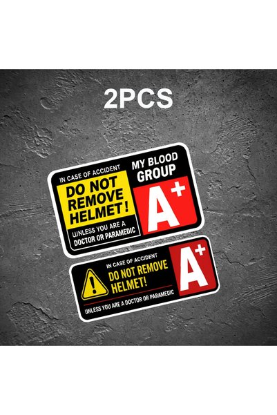 Choice 1SET A1 2PCS/SET Multiple Blood Type Warning Stickers, Waterproof Safe...