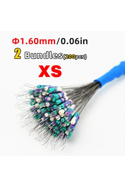 Choice XS 200 قطعة/كيس حبوب تثبيت سيليكون مزدوجة اللون لخط الصيد الرئيسي وخط ...
