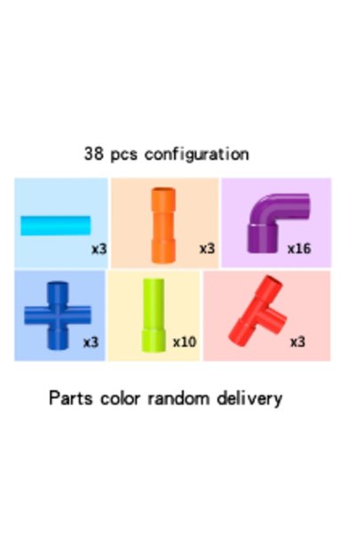 Choice 38pcs HTMCK Pipeline building block assembly children's water pipe ben...