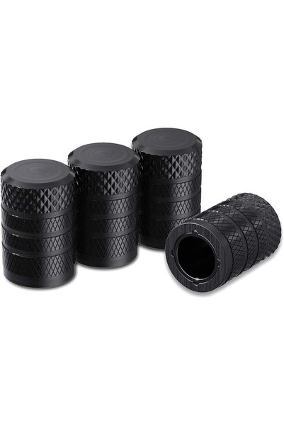 Choice Black 4 pcs/Pack Anodized Aluminum Tire Valve Stem Caps Corrosion Resi...