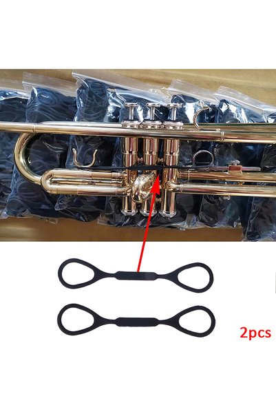 Choice 1 2/4Pcs Trumpet Musical Instruments Sound Change Silicone Rope Portab...