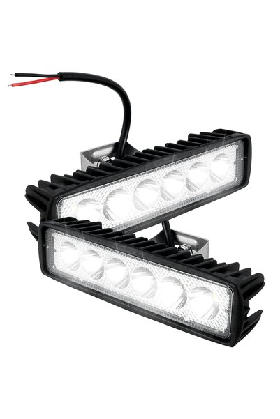 Choice 2PCS 1/2/4 Car LED Light Bar 12V 18W 6000K Super Bright Work Lights Fo...