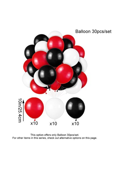 Choice Balloon 30pcs Birthday Party Decorations Supplies, Red And Black Decor...