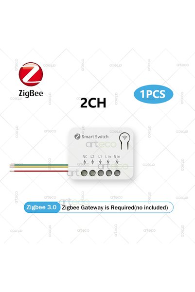 Choice 2CH 1PCS 10A Zigbee Mini Smart Switch Module DIY Relay Switch Breaker ...