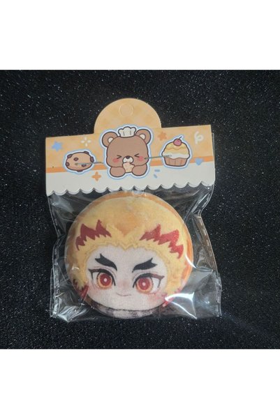 BANDAI G Demon Slayer cartoon cute adorable merchandise badges plush puffy pi...