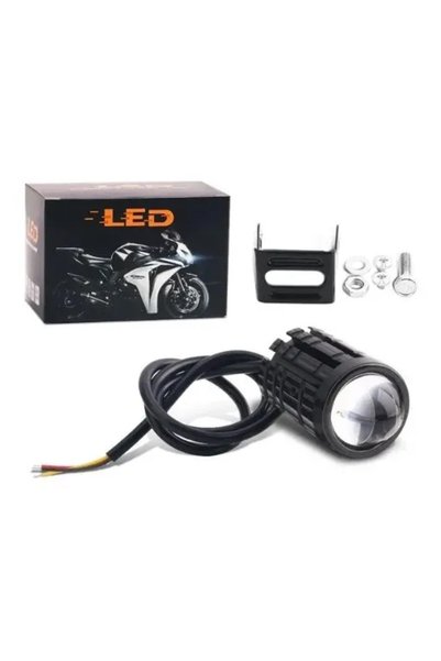 Choice 1Light No Switch Universal LED Projector Headlight with Dual-Color Len...