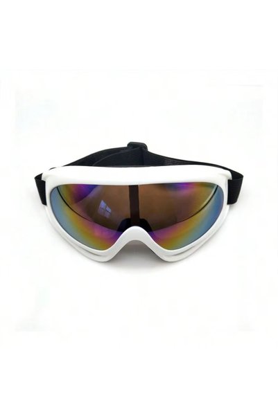 Choice WHITE 1pc Large Frame Polarized Ski Goggles For Men And Women, Windpro...