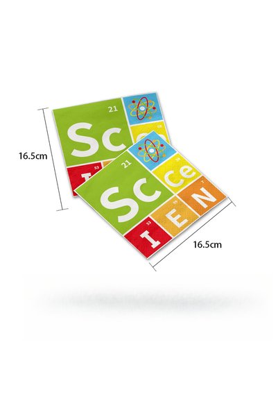 Choice napkin 10pcs Science Themed Tableware Chemistry Experiment Disposable ...