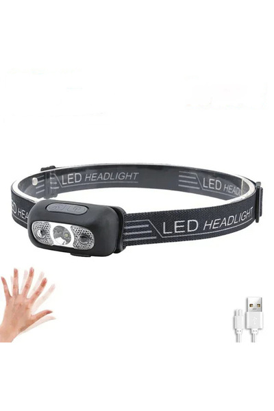 Choice مصباح أمامي LED فائق السطوع قابل لإعادة الشحن مع مستشعر حركة، 210 لومن...