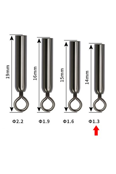 Choice 14mm 30pcs 360 Degree Straight Floats Connector Swivel Straight Type F...