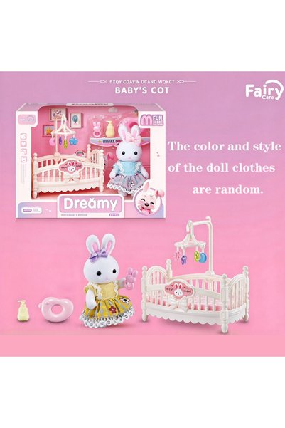 Choice crib Little Rabbit Bedroom Kitchen Outdoor Games Lovely Scene Play Toy...