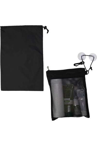 JOYZZZ Toiletry Shower Bag, Portable Hanging Toiletry Bag with Wet and Dry St...