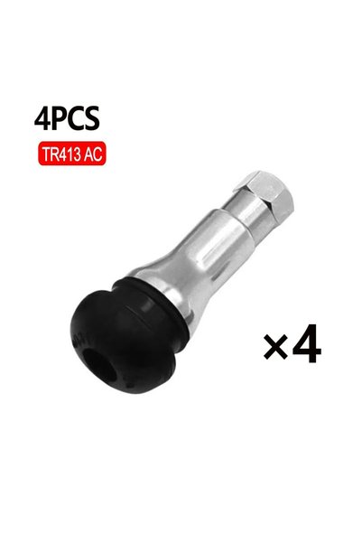 Choice 4Pcs TR413 TR413/414 Chrome Aluminium Tubeless Tyre Valve Stem Cap Sna...