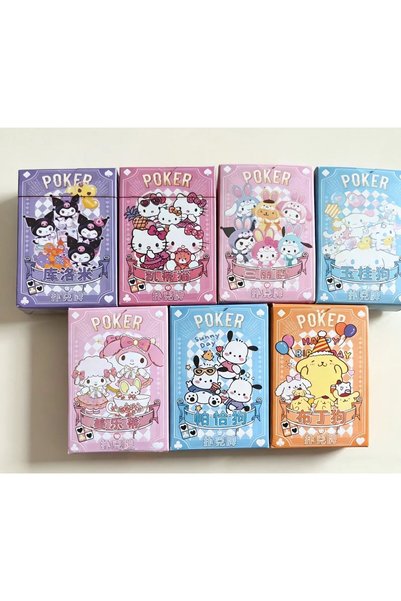 Choice set of 7 Sanrio Playing Cards Poker Board Games Cute Cartoon Kuromi My...