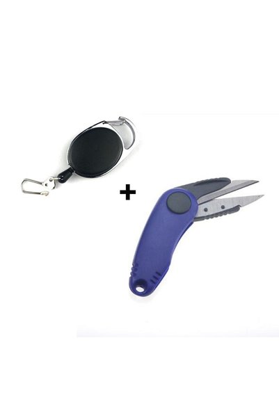 Choice Blue Black Folding Fishing Scissors, Stainless Steel Precision Fishing...