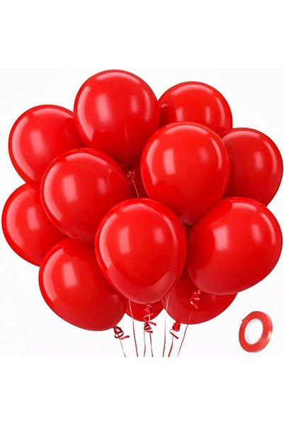 Choice 10 قطع، بالونات لاتكس حمراء، مقاس 5 بوصات، متوفرة أيضًا بمقاسات 5/10/1...