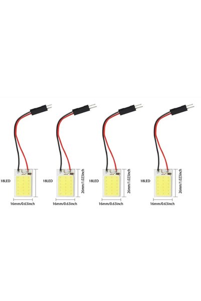 Choice 18LED 4pcs 1/2/4/8Pcs Car Interior Accessories Car Interior Panel LED ...