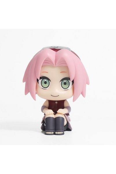 BANDAI 11 Naruto Chibi Figures Q Version Sitting Anime Figurines Sasuke Itach...