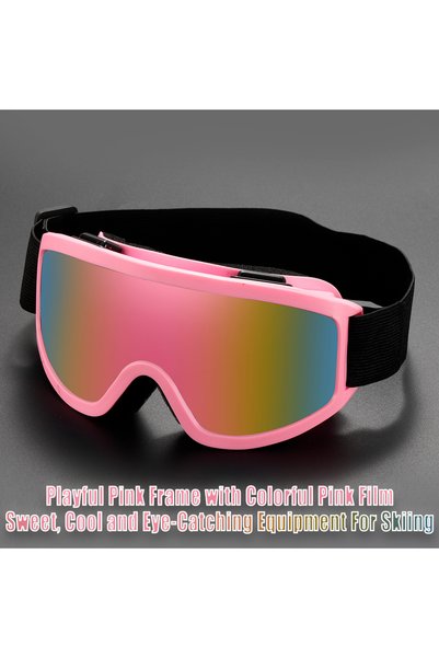 Choice fenkuangfenmo Colorful coated monolithic breathable ski goggles: high-...