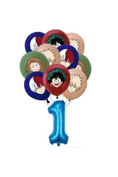 Choice Balloon set-1 My Hero Academia Birthday Party Decoration Disposable Ta...