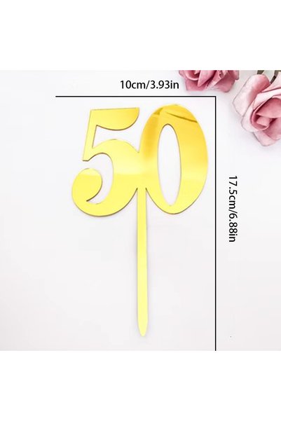 Choice 3 قطع 50 6 قطع/3 قطع رقم 18/21/30/40/50/60/70/80 زينة كيك من الأكريليك...
