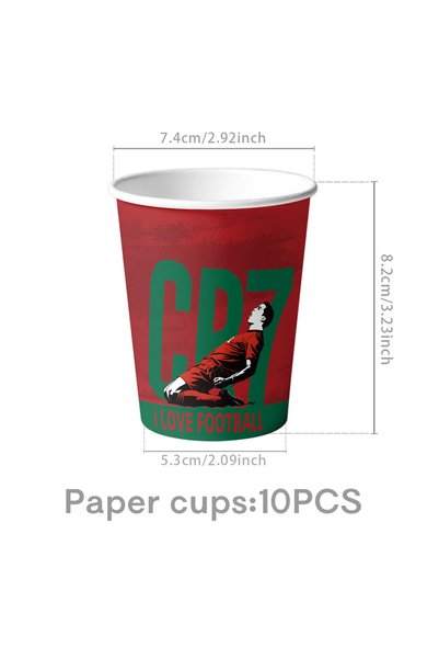 Hasbro Cup-10pcs Spanish Football Player Theme Party Decoratiaons Soccer Star...