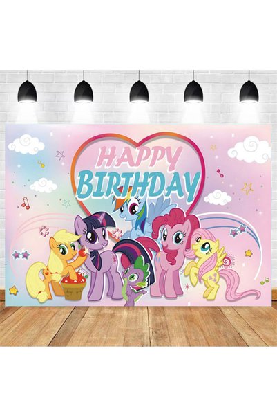 Hasbro 1pcs background My Little Ponyed Balloons Birthday Party Decoration Ta...
