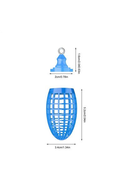 Choice Blue 1PC Feeder Holder Fishing Bait Cage Basket Feeder Fishing Accesso...