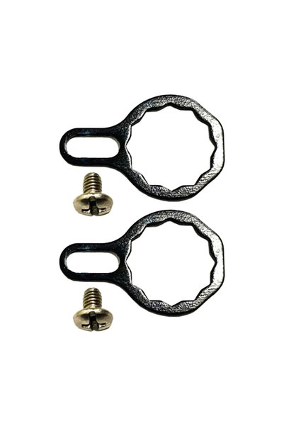 Choice black 2set Fishing Reel Locking Plate Screw Nut Kit 6x4cm Replacement ...