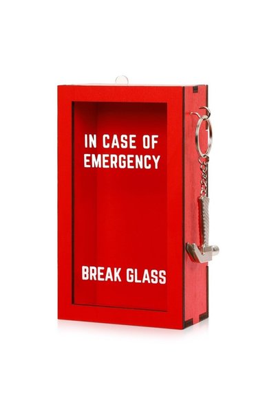 Choice B Break In Case Emergency Gift Box Red with Hammer Gift Packaging Case...