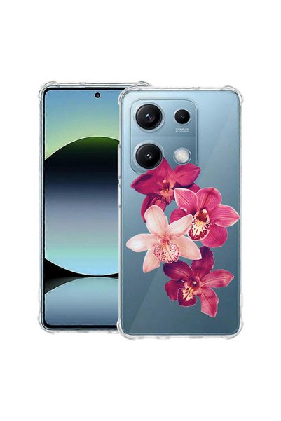 bestcase Husă Anti Shock Case For Motorola Edge 70 Max, Floral - Red Orchid, ...