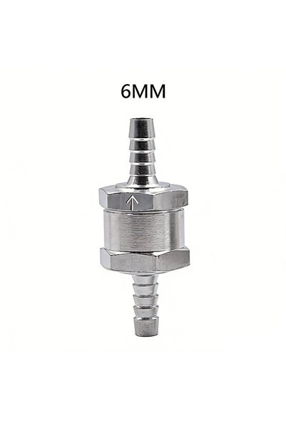 Choice 6mm 1PACK Fuel Non-Return Check Valve 6/8/10/12mm Alum Alloy One-Way f...