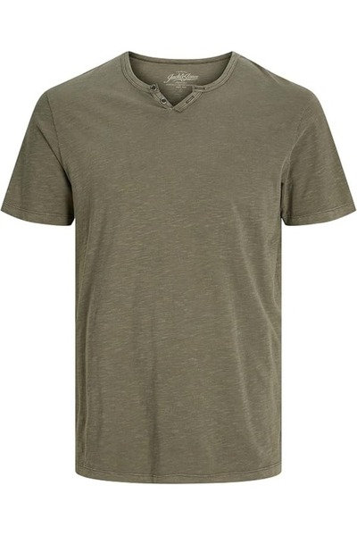 Jack and Jones JJESPLIT NECK TEE SS NOOS