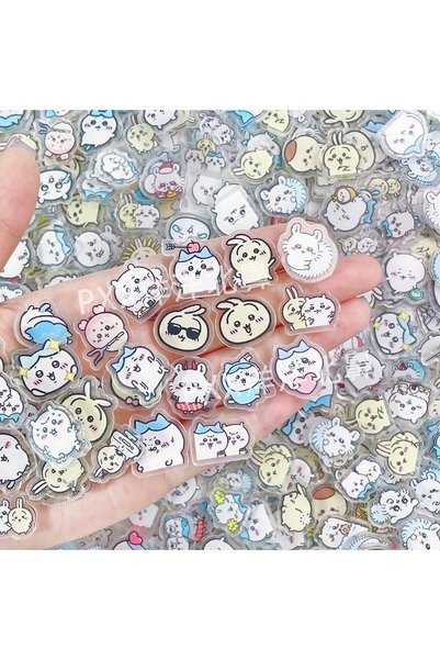 BANDAI 30pcs random Chiikawa 2cm single layer acrylic slices anime peripheral...