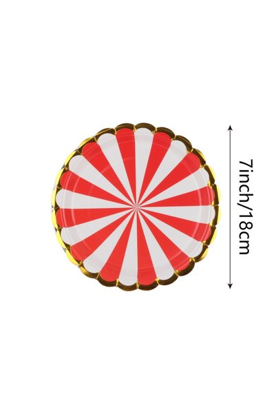 Choice Red plates 10pcs-A Disposable Party Paper Plates Cups Birthday Decorat...