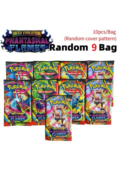 Choice 9-Bags-PHANTASMAL pokémon TCG Booster Box Mega Evolution CHAOS RISINC ...