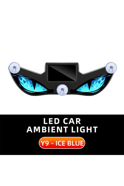 Choice Y9 Solar Powered Car Neon Light Wireless Cool DEMON EYE Led Ambient Li...