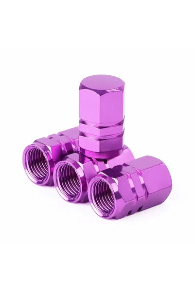 Choice purple 4pcs Tire Valve Stem Caps Decorative Tires Accessories Aluminum...