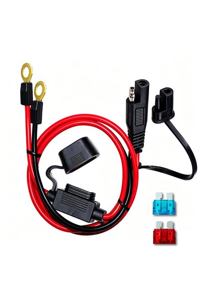 Choice 1 SET 2set Quick Release SAE Cable with Fuse Terminal Universal Batter...