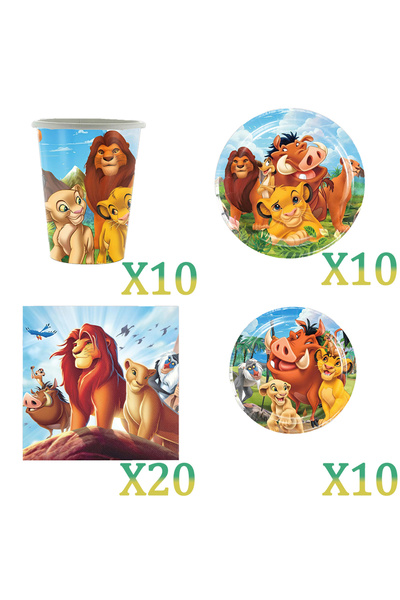 Choice 50pcs Lion King Simba Birthday Decoration Party Supplie Cartoon Cups P...