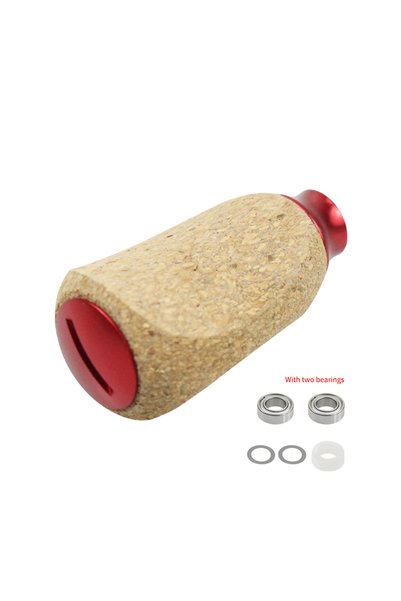 Choice Red EKFan 1PC 42mm Cork Wooden Spinning Baitcasting Fishing Reel Knob ...