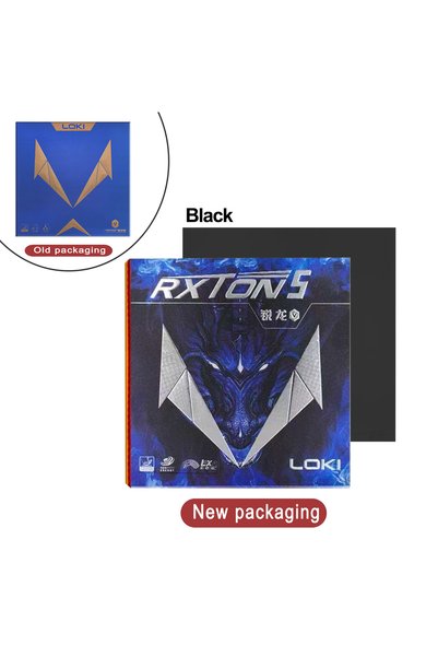 Choice مطاط تنس الطاولة LOKI RXTON 5 الأسود عالي المرونة، مطاط بينج بونج أحمر...