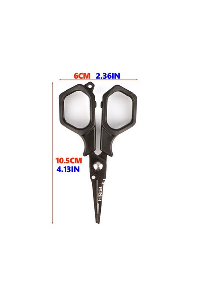 HIRISI JD14 Fishing Line Cutter Braid Scissors, Anti-Rust Blades, Comfort Ant...
