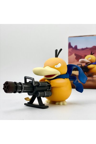 BANDAI A-9cm 2026 New Hot Pokémon Psyduck Action Figure Creative Cute Gatling...
